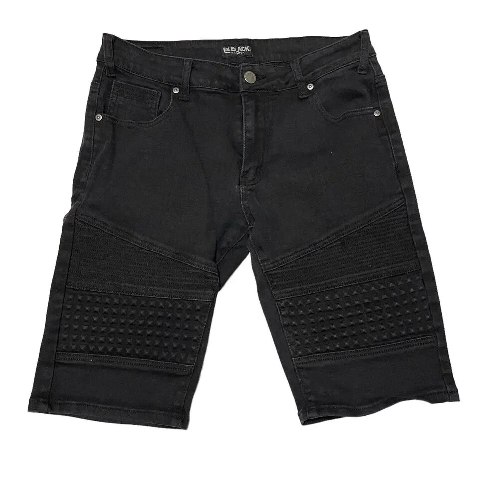 CJ Black Premium Bermuda Jean‎ Shorts Size 30 Black Denim